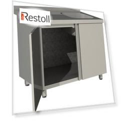 Стол производственный с распашными дверьми Restoinox СПЗР1М-11/7-БП с моечной ванной