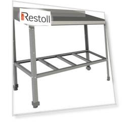 Стол производственный Restoinox СП-4/6-2БРЛ-ЭЦ 2 борта