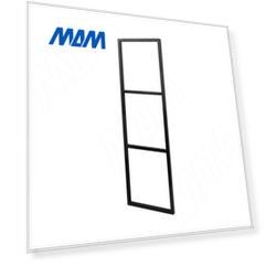 Металлокаркас-рамка для полок 1100x350мм черный (RAL 9005, муар) (MF.02.1100x350.BLC)