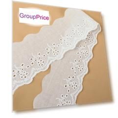 Кружево шитье, 55 мм × 13 ± 1 м, цвет белый Кружево шитье, 55 мм × 13 ± 1 м, цвет белый