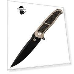 Складной нож Honor Caesar Black, рукоять титан и карбон, сталь S35VN