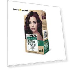 Стойкая крем-краска для волос Fara Natural Colors Soft тон 322 Баклажан 5.6