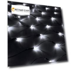 Светодиодная Сеть 2 x 2 м Белая 24В, 256 LED, Провод Черный ПВХ, IP54 17-017
