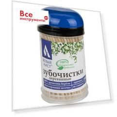 Деревянные зубочистки Белый аист