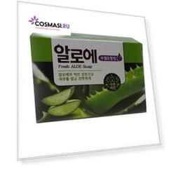мыло с экстрактом алоэ
 mukunghwa fresh aloe soap