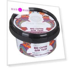 Натура Сиберика CRAZY ANIMALS Скраб-bio для тела Медовая баня 180 ml