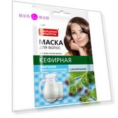 Фитокосметик Народные рецепты Маска для волос Кефирная с репейником Смягчение и восстановление 30мл
