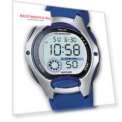Японские наручные  женские часы Casio LW-200-2A. Коллекция Digital