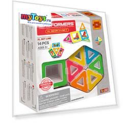 Магнитный конструктор Magformers XL Neon 14 set