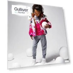 Куртка демисезонная с капюшоном розовая Gulliver (104)