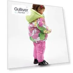 Куртка-бомбер демисезонная с цветочным принтом Gulliver (98)
