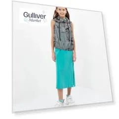Комплект из трикотажного сарафана и жилета из тонкой плащовки Gulliver (140)