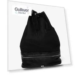 Рюкзак текстильный с карманами черный Gulliver (One size)