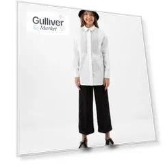Блузка оверсайз белая Gulliver (164)