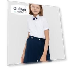 Блузка с коротким рукавом белая Button Blue (128)