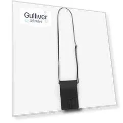 Сумка-планшет из тисненой искусственной кожи черная Gulliver (One size)