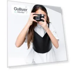 Жилет-топ кожаный черный Gulliver (170)