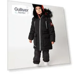 Полупальто черное зимнее Gulliver (98)
