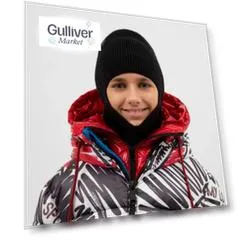 Шлем вязаный черный Gulliver (56)