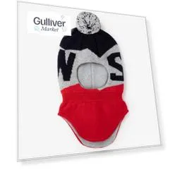 Шлем жаккардовый с помпоном Gulliver (48-50)
