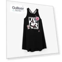 Туника трикотажная черная Gulliver (110)