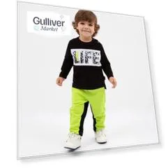 Футболка с длинным рукавом черная Gulliver (98)