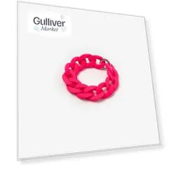 Браслет-цепь розовый Gulliver (One size)