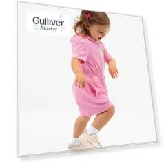 Комбинезон трикотажный с капюшоном розовый Gulliver (98)