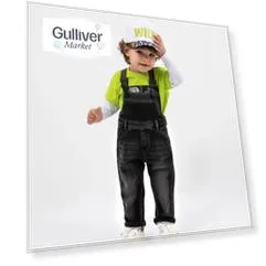Полукомбинезон джинсовый серый Gulliver (92)
