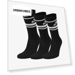 Носки Nike Sportswear Everyday Essential 3 пары унисекс, Черный