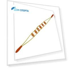 Массажер лента с роликами широкий Sportex упаковка пакет (154-019) E40373 оранжевый