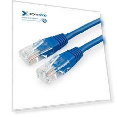 Кабель патч-корд U/UTP 5e кат. 10м Cablexpert PP30-10M/B медный, литой, многожильный (синий)