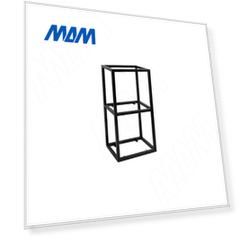 Металлокаркас-стеллаж 250х660х340мм на 3 полки, черный (RAL 9005, муар) (MF.12.250х660х340.BLC)