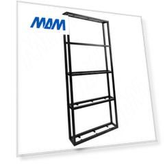 Металлокаркас-стеллаж 570х1300х120мм на 5 полок, черный (RAL 9005, муар) (MF.11.570х1300х120.BLC)