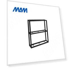 Металлокаркас-стеллаж 570х660х120мм на 3 полки, черный (RAL 9005, муар) (MF.11.570х660х120.BLC)