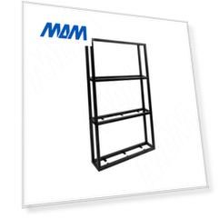 Металлокаркас-стеллаж 570х980х120мм на 4 полки, черный (RAL 9005, муар) (MF.11.570х980х120.BLC)