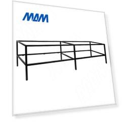 Металлокаркас-тумба напольная для ТВ 1800x450x450мм, черный (RAL 9005, муар) (MF.03.1800x450x450.BLC)