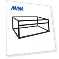 Металлокаркас-тумба подвесная 800x330x480мм для раковины, черный (RAL 9005,муар) (MF.10.800х330х480.BLC)