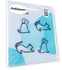 Скрепки фигурные Cat&Dog, 4 штуки