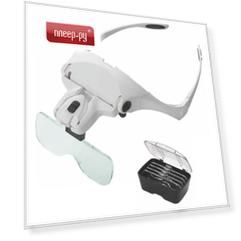 Лупа налобная Zhengte MG9892B2 1x/1.5x/2.0x/2.5x/3.5x c LED подсветкой