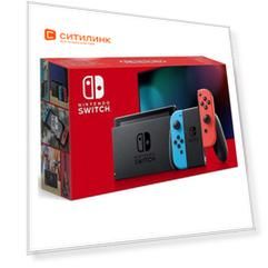 Игровая консоль Nintendo Switch New, красный/синий