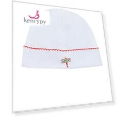 Белая шапка с вышивкой "North Pole" Kissy Kissy