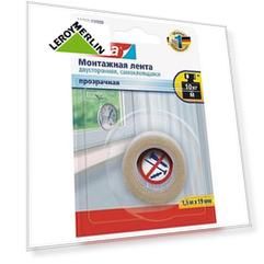 Лента клейкая двусторонняя тонкая Tesa Powerbond 19 мм x 1.5 м цвет прозрачный