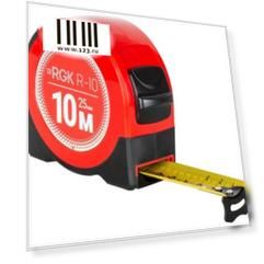 Рулетка RGK R10  длина 10м, класс точности II
