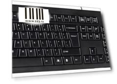 Клавиатура + мышь A4Tech KRS-8372 клав:черный мышь:черный USB