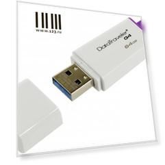 Внешний накопитель 64Gb USB Drive <USB 3.0>  Kingston DataTraveler (DTIG4/64GB)