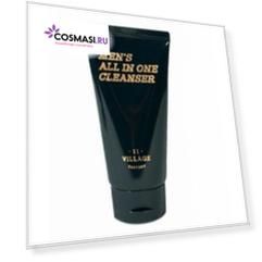 мужская увлажняющая пенка-скраб для умывания и бритья village 11 factory men's all in one cleanser