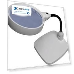 Лупа Kromatech 7764 72923 настольная 10x, 120 мм, на гибком штативе с подсветкой (6 LED)