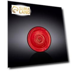 Блюдце Wilmax Spiral, d=14 см, цвет красный