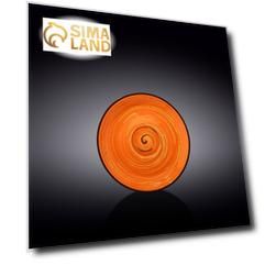Блюдце Wilmax Spiral, d=15 см, цвет оранжевый